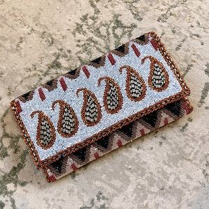 Paisley Beaded Clutch